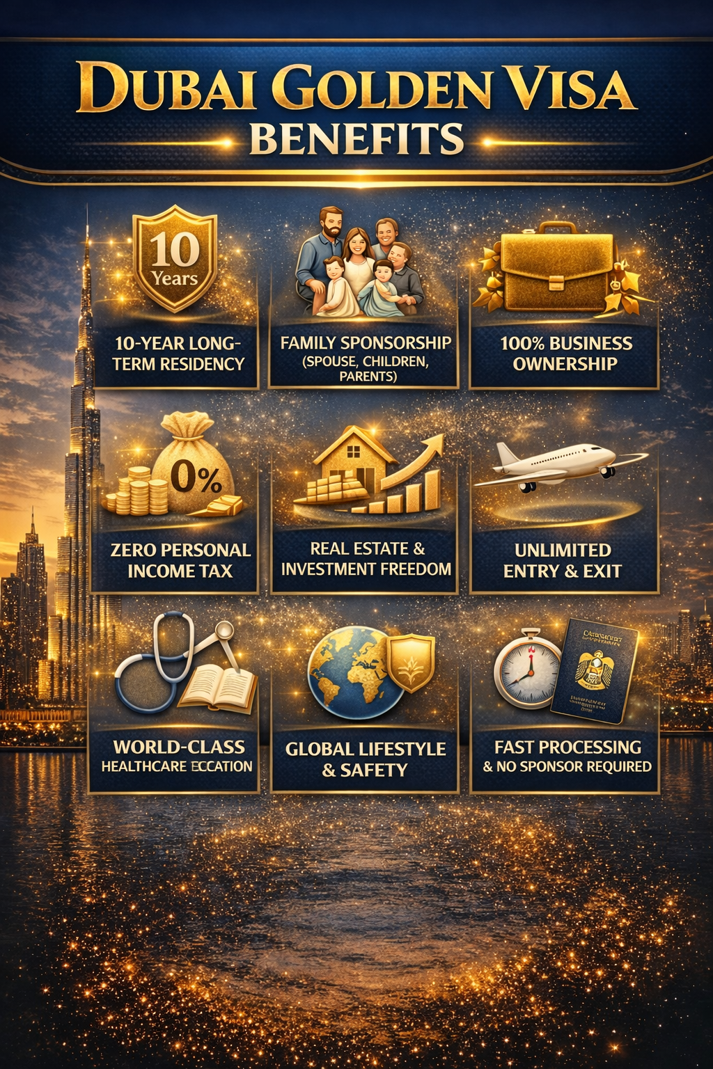 Dubai Golden Visa Benefits