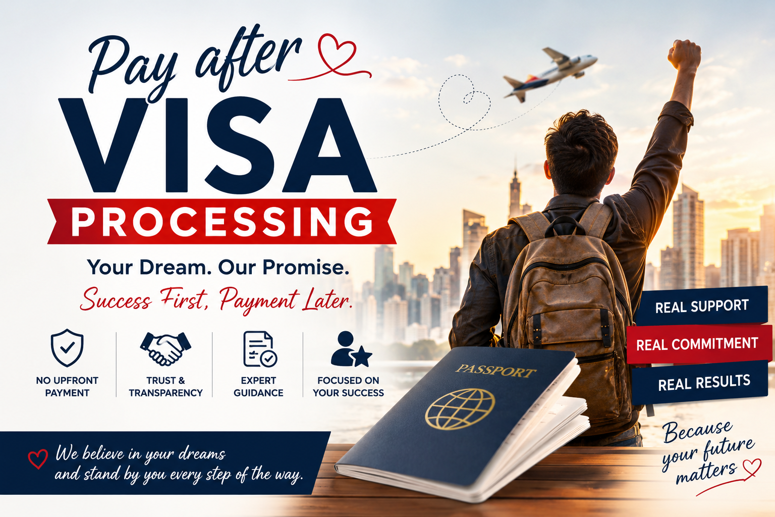 Pay After Visa Processing
