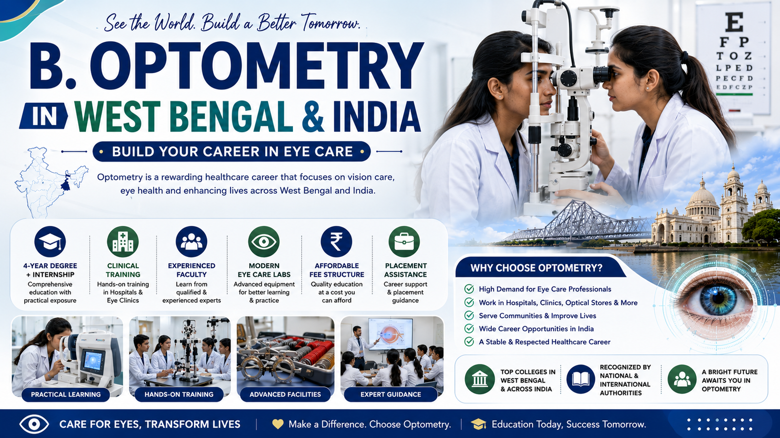 Why Pursue Optometry in West Bengal & India Scope, Admission & Top Institutions